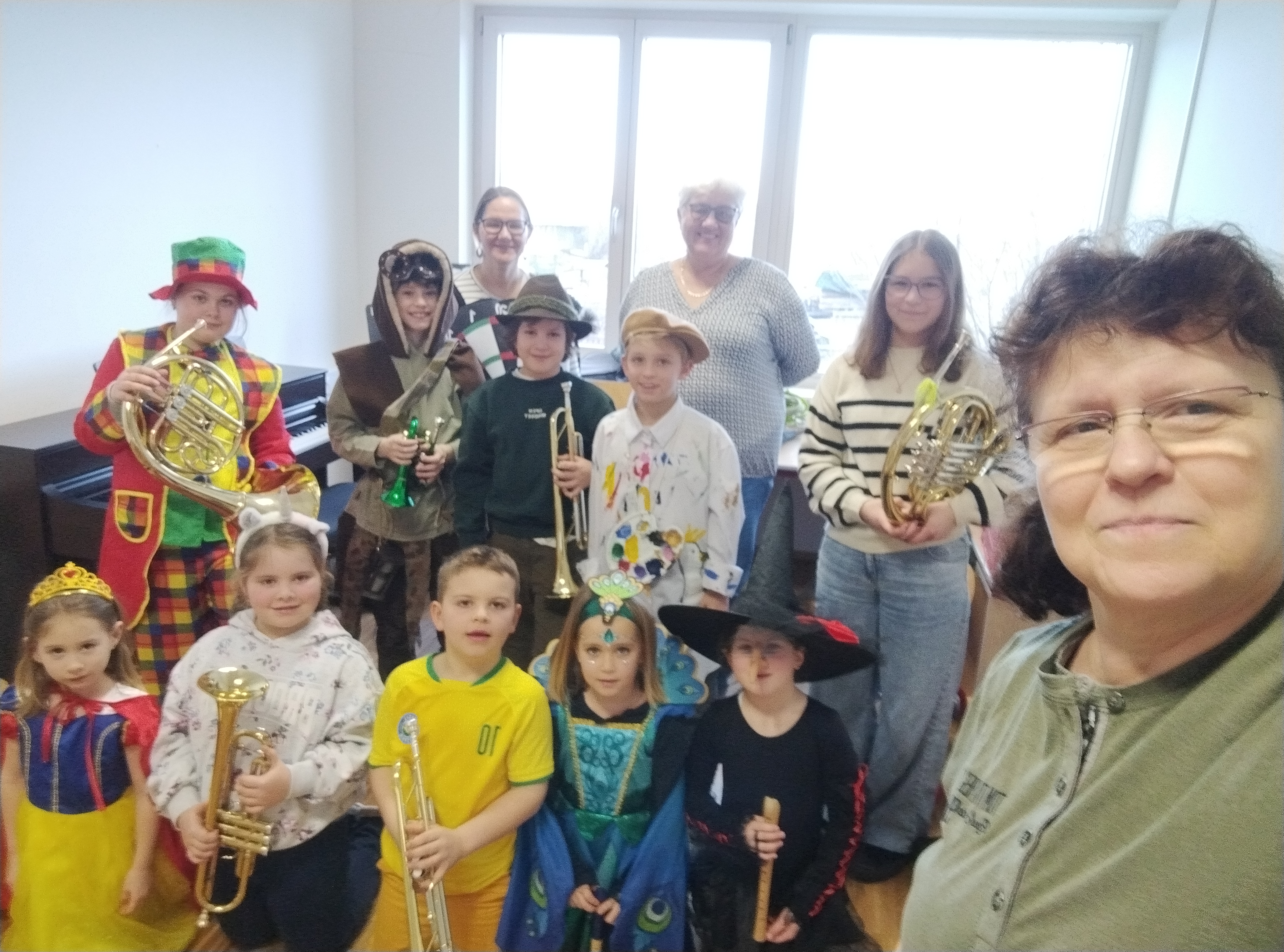 Gruppenfoto mit Maria Rupf